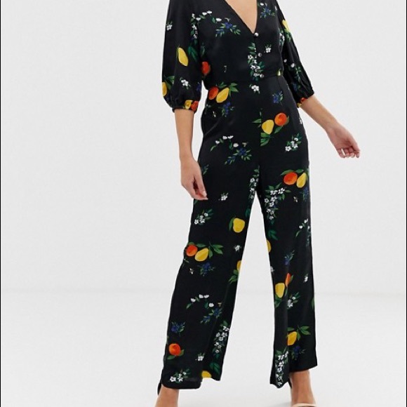 Capulet Pants - Capulet Isalina jumpsuit in citrus print size M